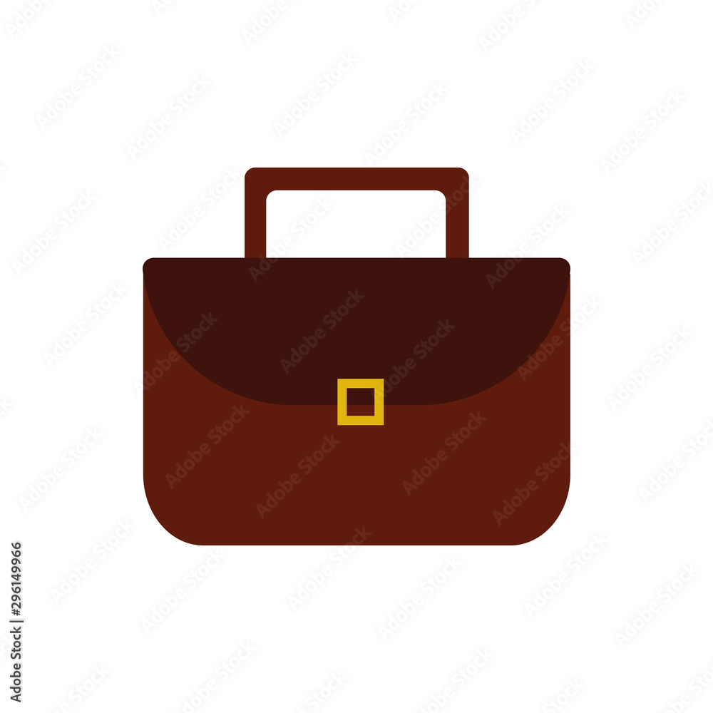 Isolated suitcase icon flat vector design Isolated suitcase icon flat vector design