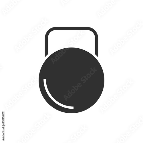 Isolated ball of bowling flat vector design