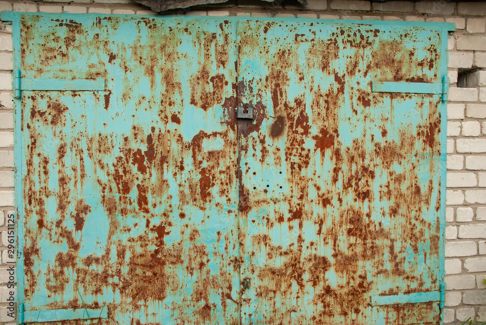 Textures of rusty iron with peeling paint Textures of rusty iron with peeling paint