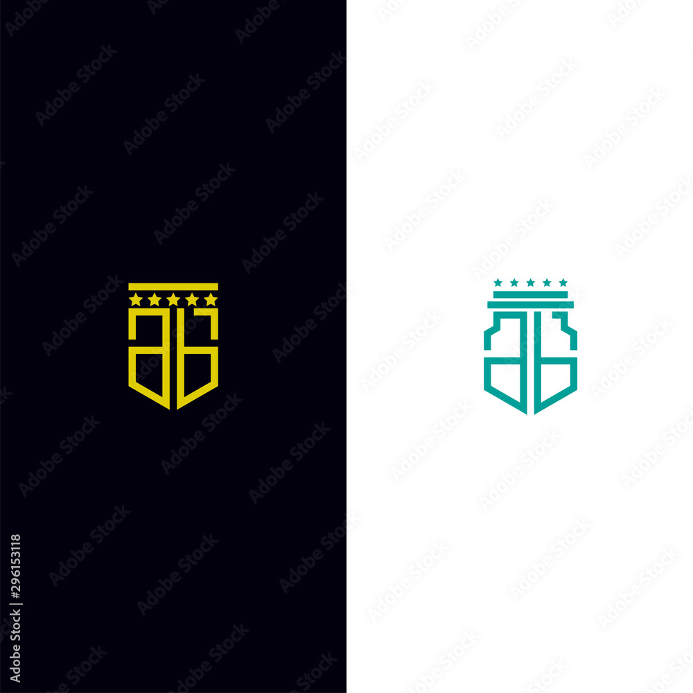 Set your company logo design inspiration from the initial AB logo icon ...