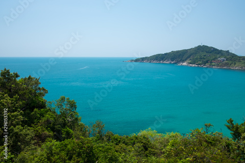 Nice place of a wiev facing Koh Phangan south and the ocean a calm day in February. © Lucky