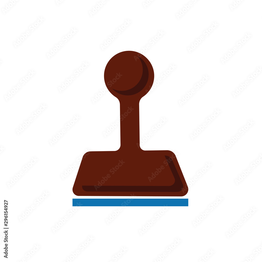 Isolated stamp icon flat vector design Isolated stamp icon flat vector design