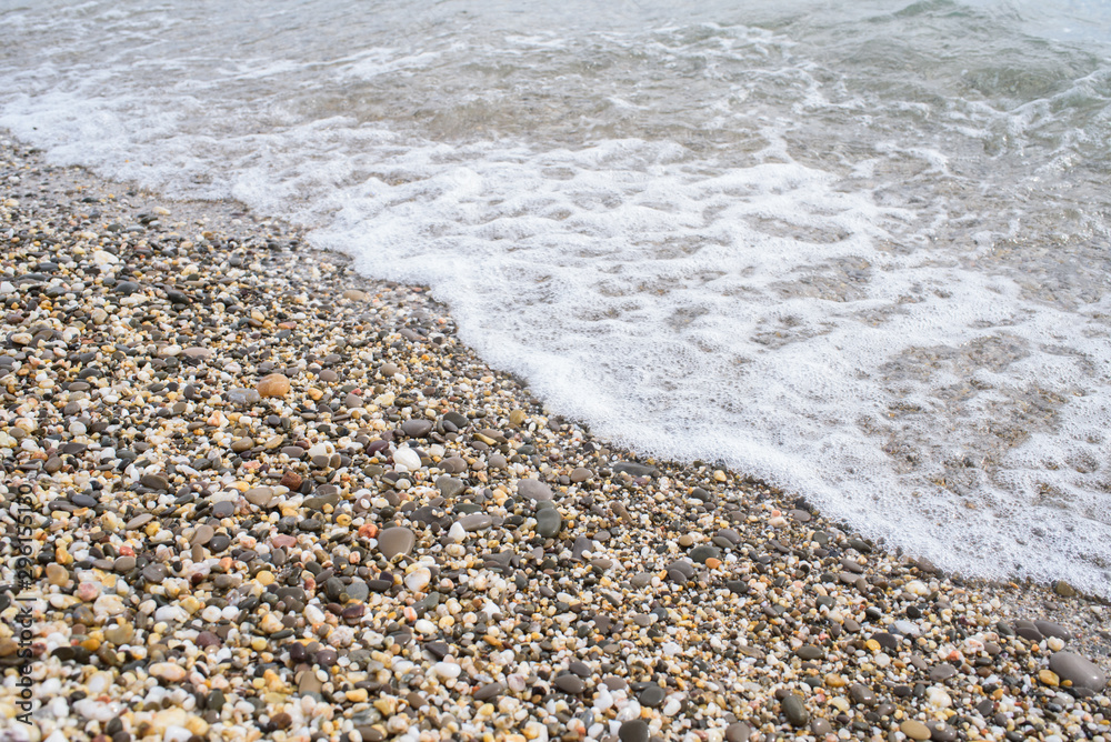 The shore of the Black Sea. Warm air and sea, tourism and pleasure The shore of the Black Sea. Warm air and sea, tourism and pleasure
