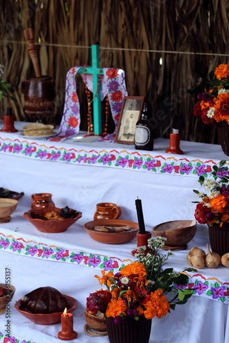 Altar de día de muertos méxico photo