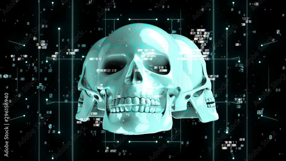 Halloween abstract background with skull Halloween abstract background with skull