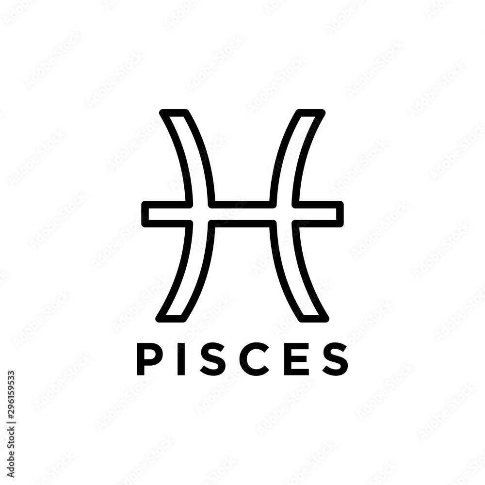 Obraz premium horoscope icon : pisces