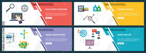 Stock market investment, earnings analysis, finance growth report and report analysis.
