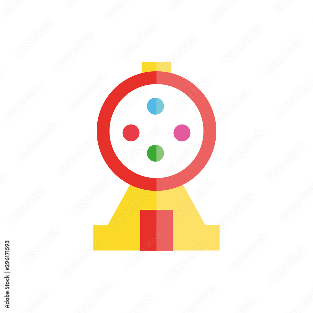 Sweet and delicious candy sphere flat vector design Sweet and delicious candy sphere flat vector design