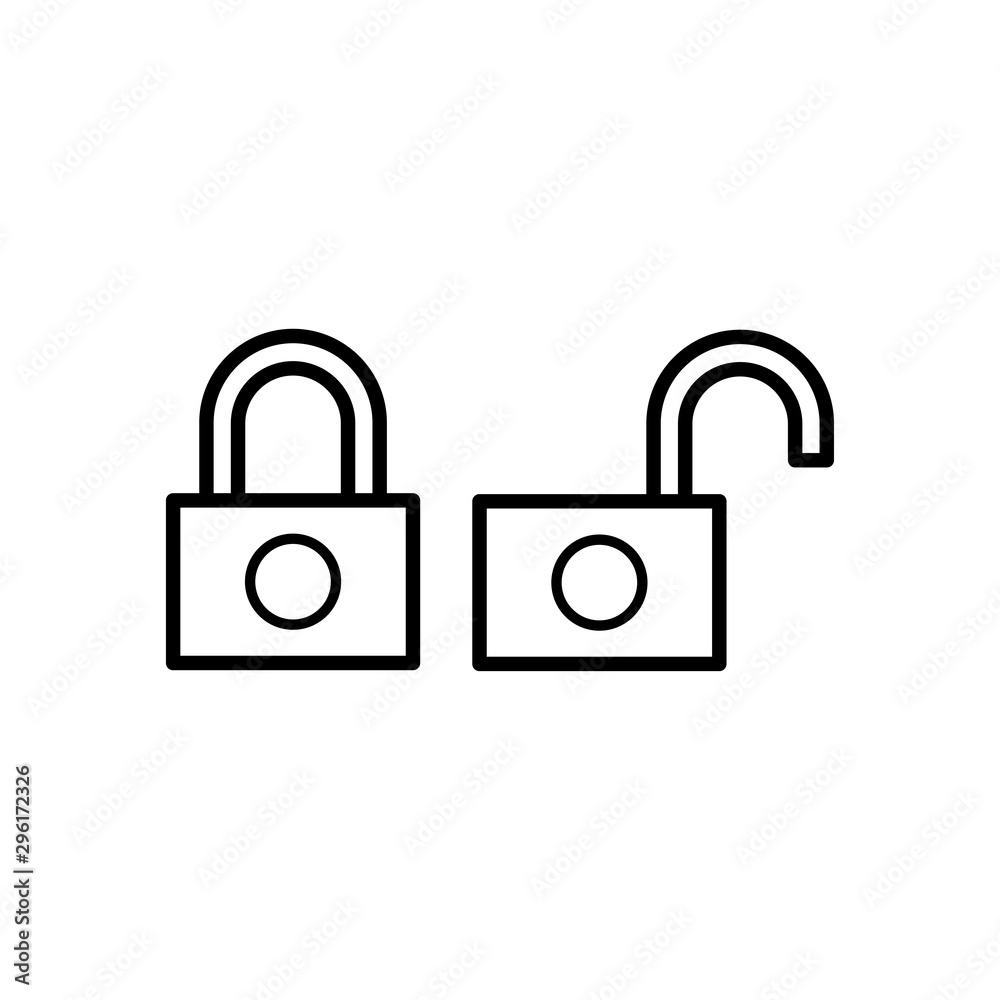 Padlock icon trendy Padlock icon trendy