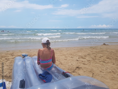 woman on the beach