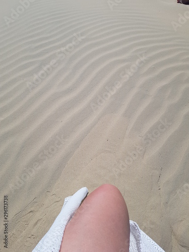 footprints in sand