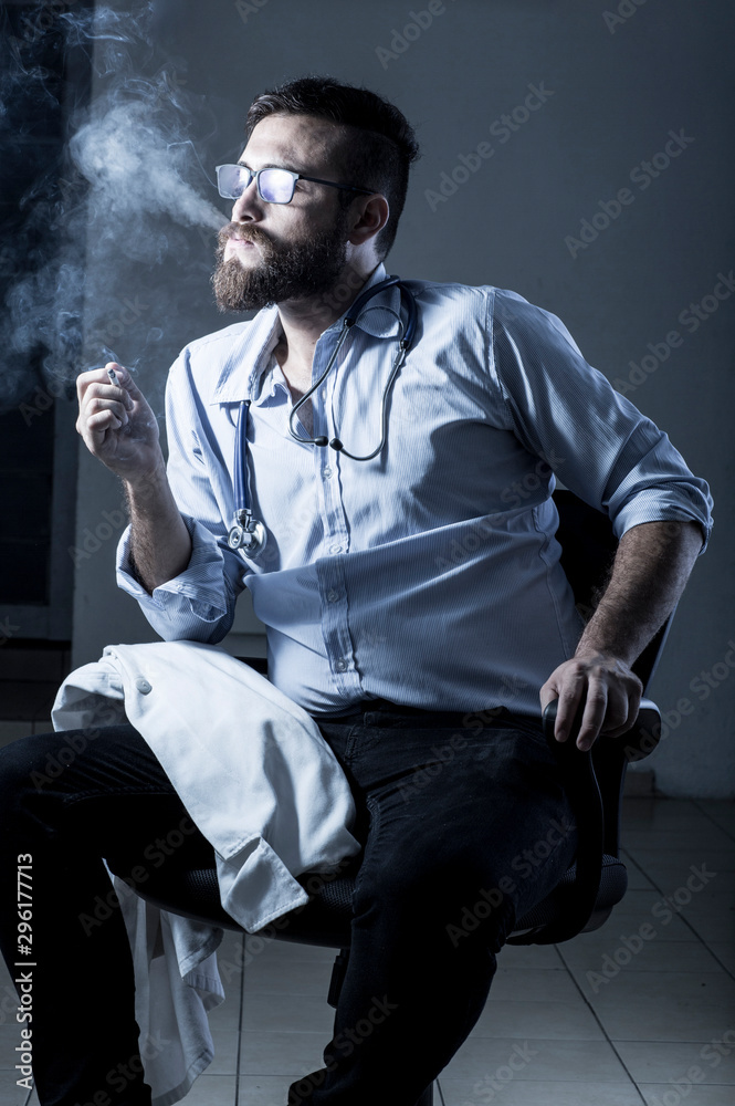 Fototapeta premium Doctor on his office