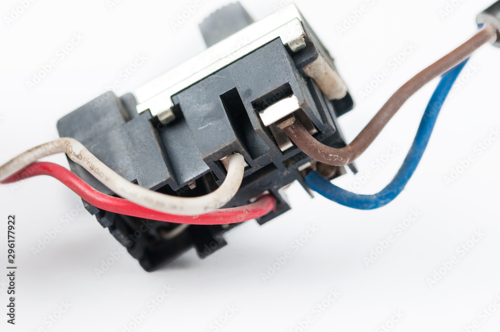 Fototapeta premium Electric motor isolated on white background