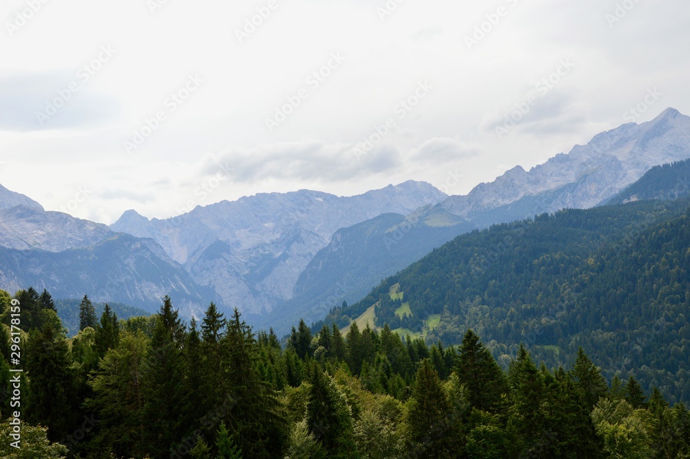 Bavarian Alps view in Germany