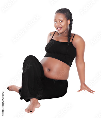 pregnant African woman