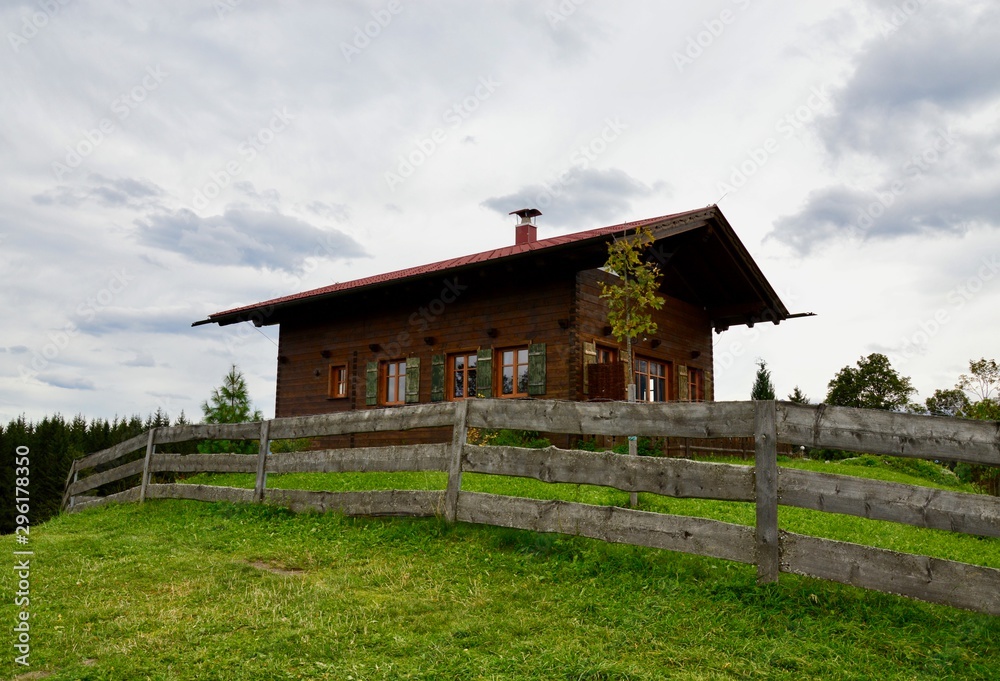 Old wooden house in the mountains Old wooden house in the mountains
