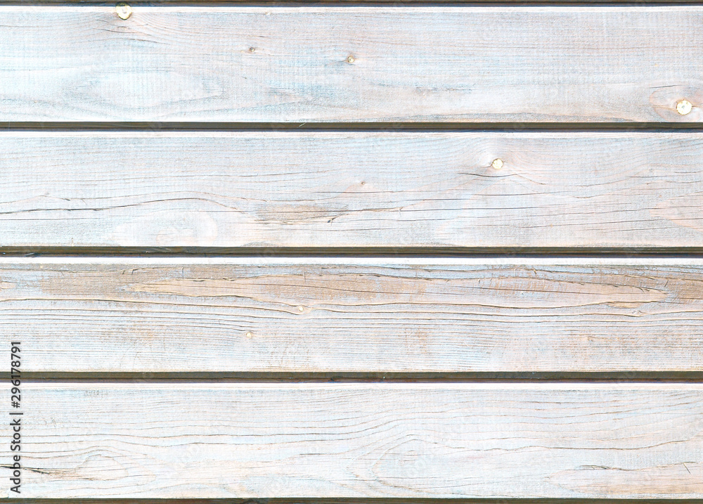 Obraz premium Brown wooden background with detailed wood structure with knots and nail holes. Dark wood texture background surface with old natural pattern