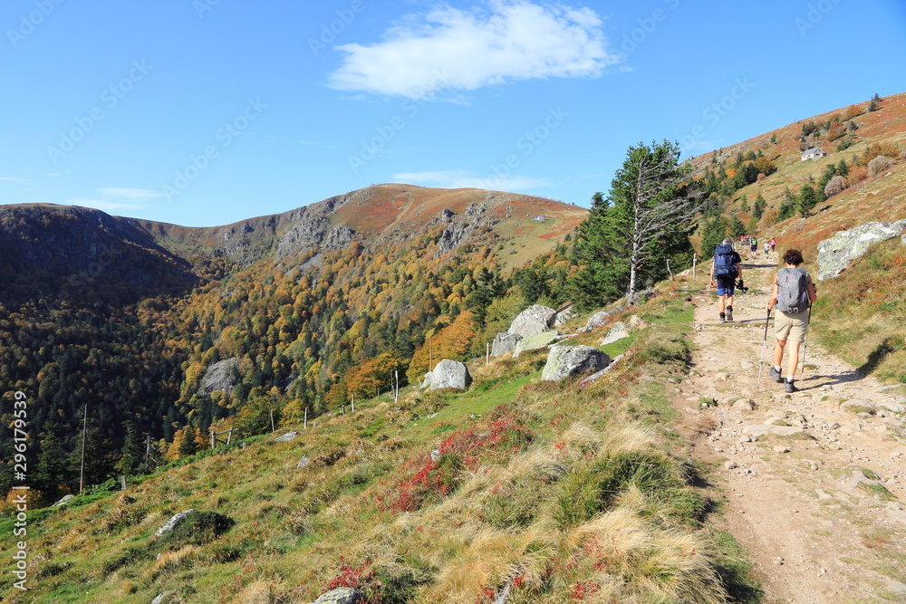 Sentier de la vallée de Munster en automne (Hohneck)