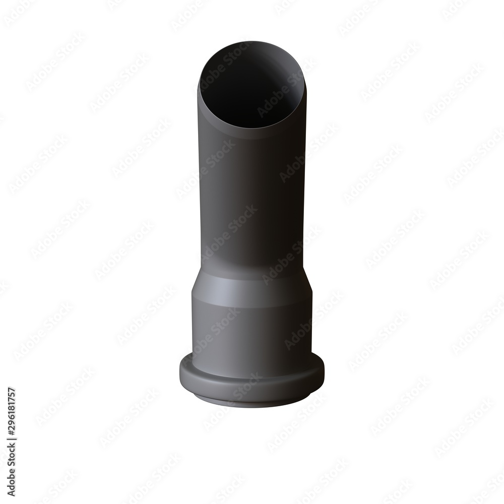 Plastic sewer pipe grey on white background, isolated. 3D rendering of excellent quality in high resolution. It can be enlarged and used as a background or texture. Plastic sewer pipe grey on white background, isolated. 3D rendering of excellent quality in high resolution. It can be enlarged and used as a background or texture.