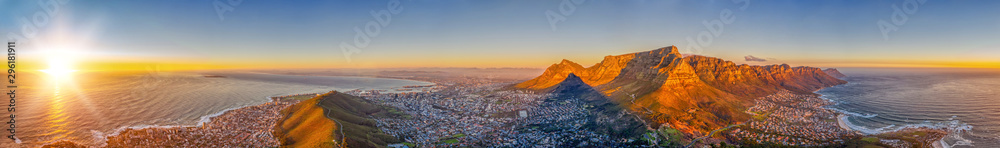 Cape Town aerial view - obrazy, fototapety, plakaty 