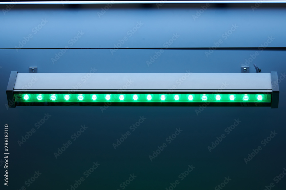 The illuminator with LED lamps and a green filter. Energy Saving Technologies The illuminator with LED lamps and a green filter. Energy Saving Technologies