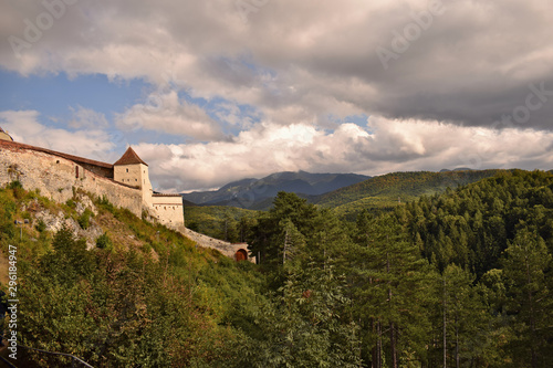 Castle surrounded by the forest in Rumania