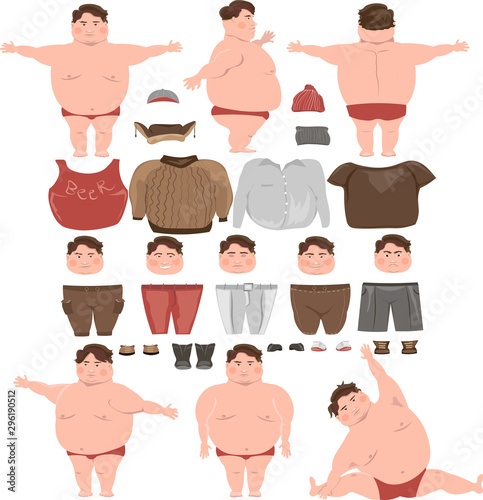 man, a set of clothes, shoes to creating a complete image