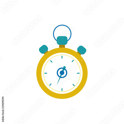 Isolated chronometer flat vector design
