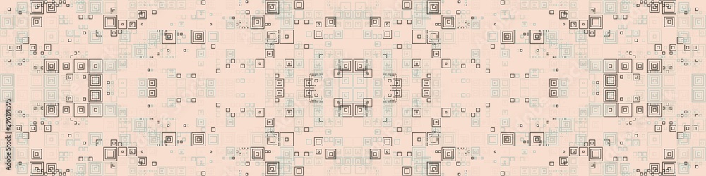 Abstract Symbols Random Distributed Pattern Computational Generative Art background illustration