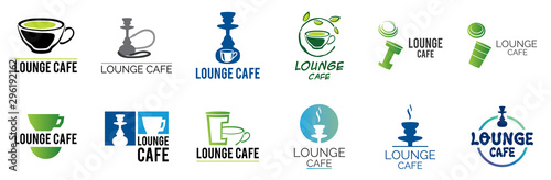 Vector logo lounge cafe, leisure and entertainment