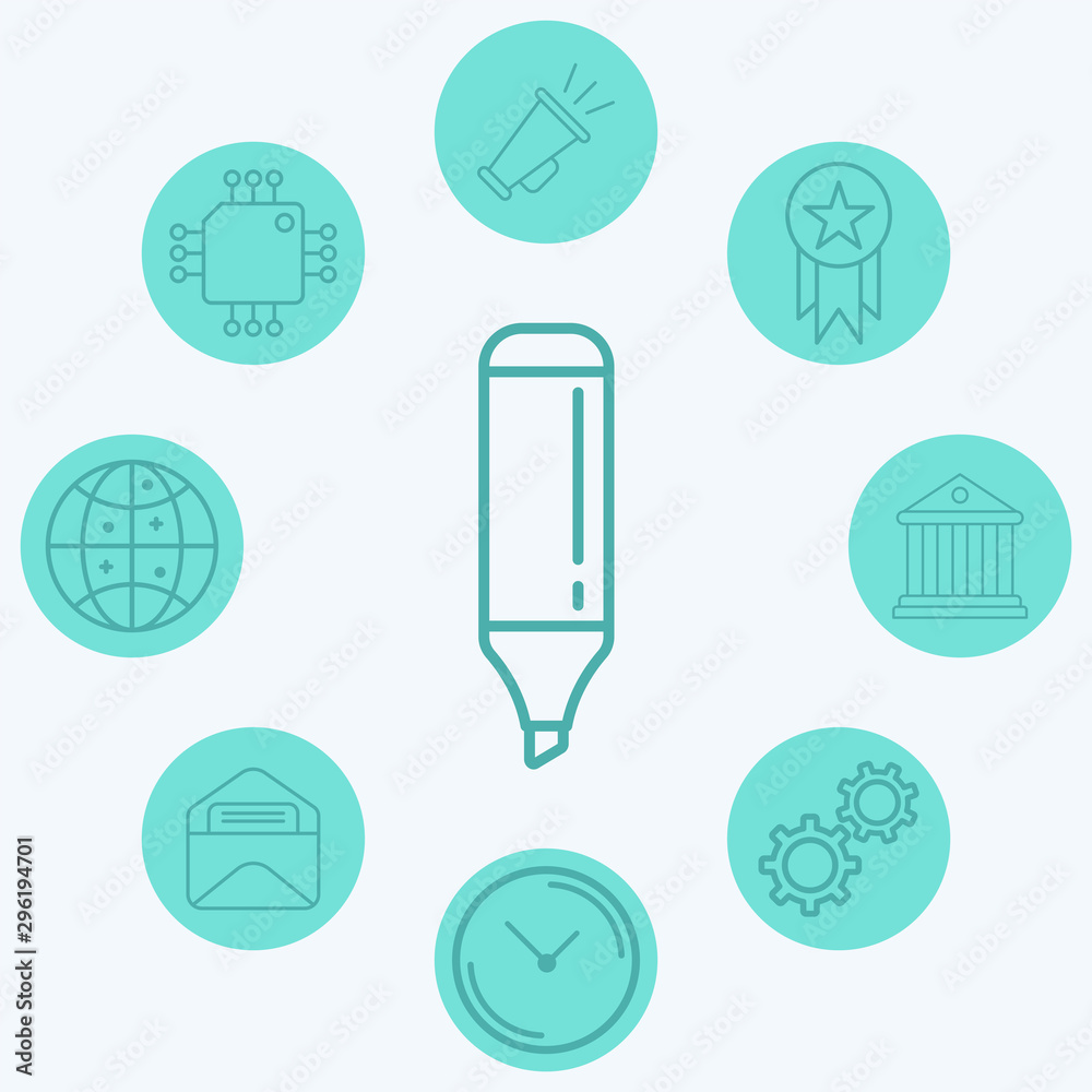 Highlighter vector icon sign symbol Highlighter vector icon sign symbol