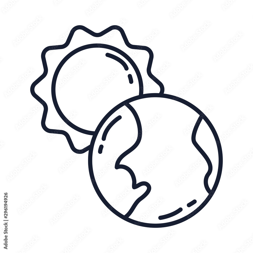 Isolated world sphere line vector design Isolated world sphere line vector design
