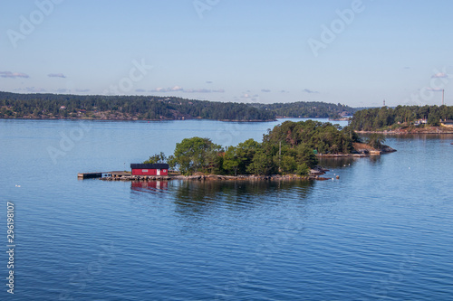 Canvas Print The Stockholm archipelago in Sweden.
