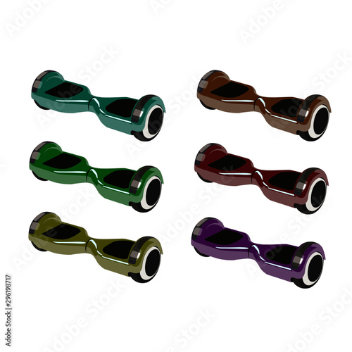 self balancing scooter different color set