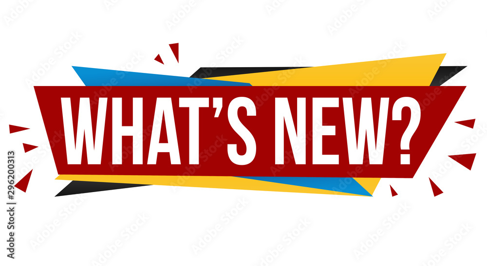 What's new banner design What's new banner design