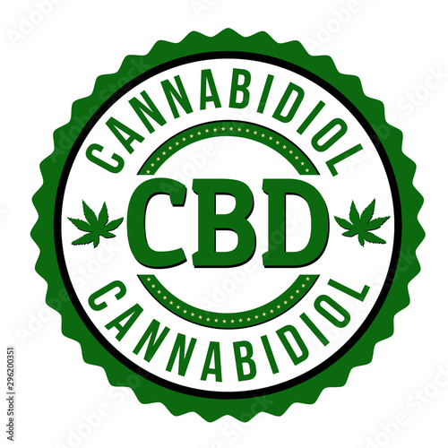 CBD ( Cannabidiol) sign or stamp
