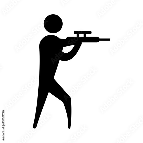 Avatar doing sport flat vector design