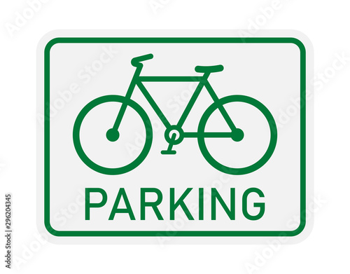 Road sign. Bicycle parking