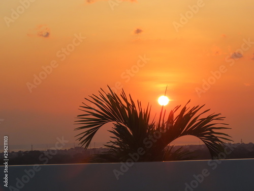 sunset on the beach