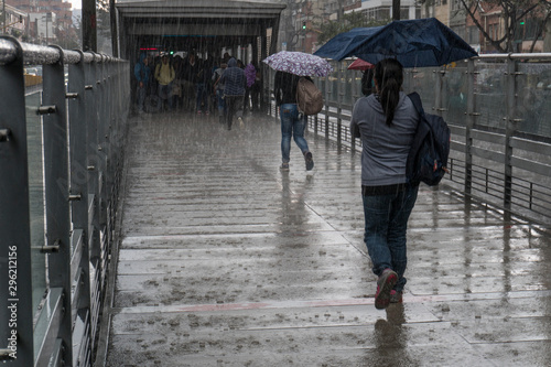 man with umbrella