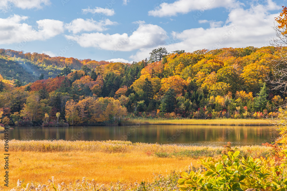 Towada Hachimantai National Park in early autumn