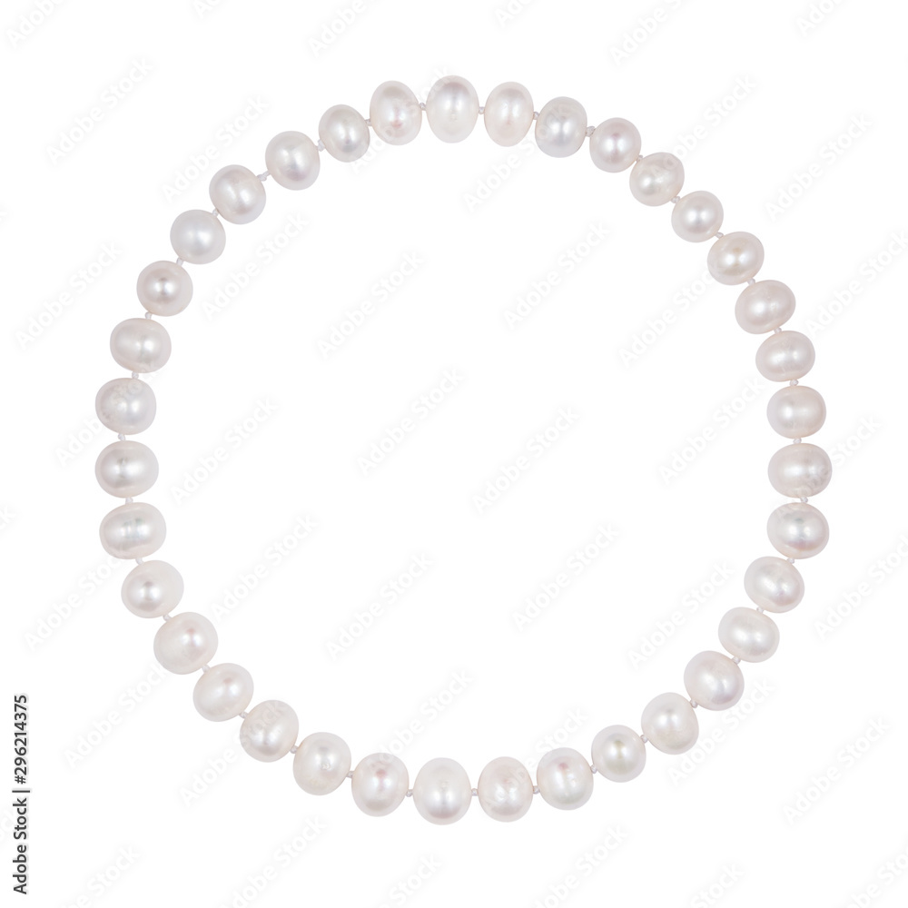 pearl necklace isolated on white pearl necklace isolated on white