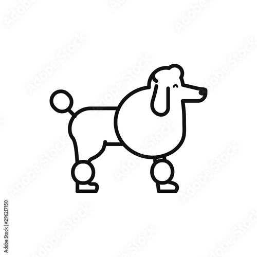 Isolated dog icon line vector design