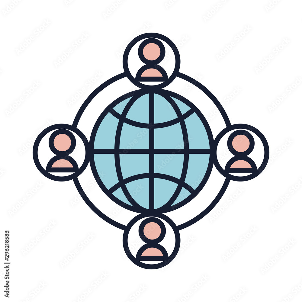 Isolated global sphere fill vector design Isolated global sphere fill vector design