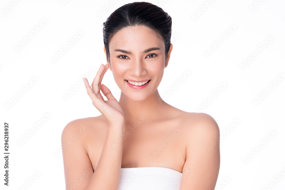 Beautiful Young Asian Woman with Clean Fresh Skin, Beautiful Young Asian Woman with Clean Fresh Skin,