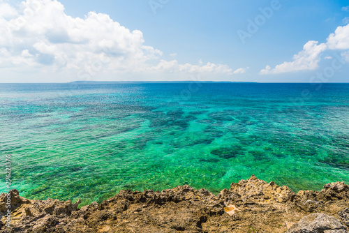 美しい宮古島の海 Beautiful beach in Miyakojima Island, Okinawa.