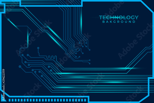Abstract futuristic digital technology background. Circuit board design background. Vector illustration eps 10.