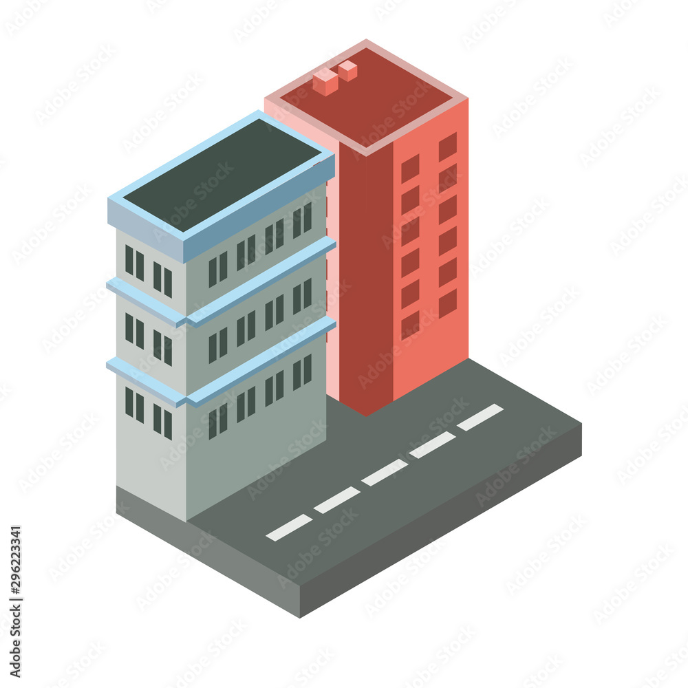 Isolated building icon isometric vector design
