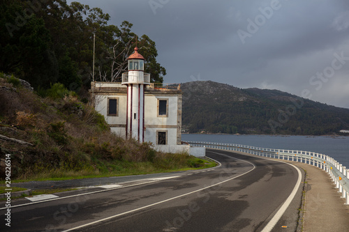 Rebordiño lighthouse, Muros, Galicia, Spain.