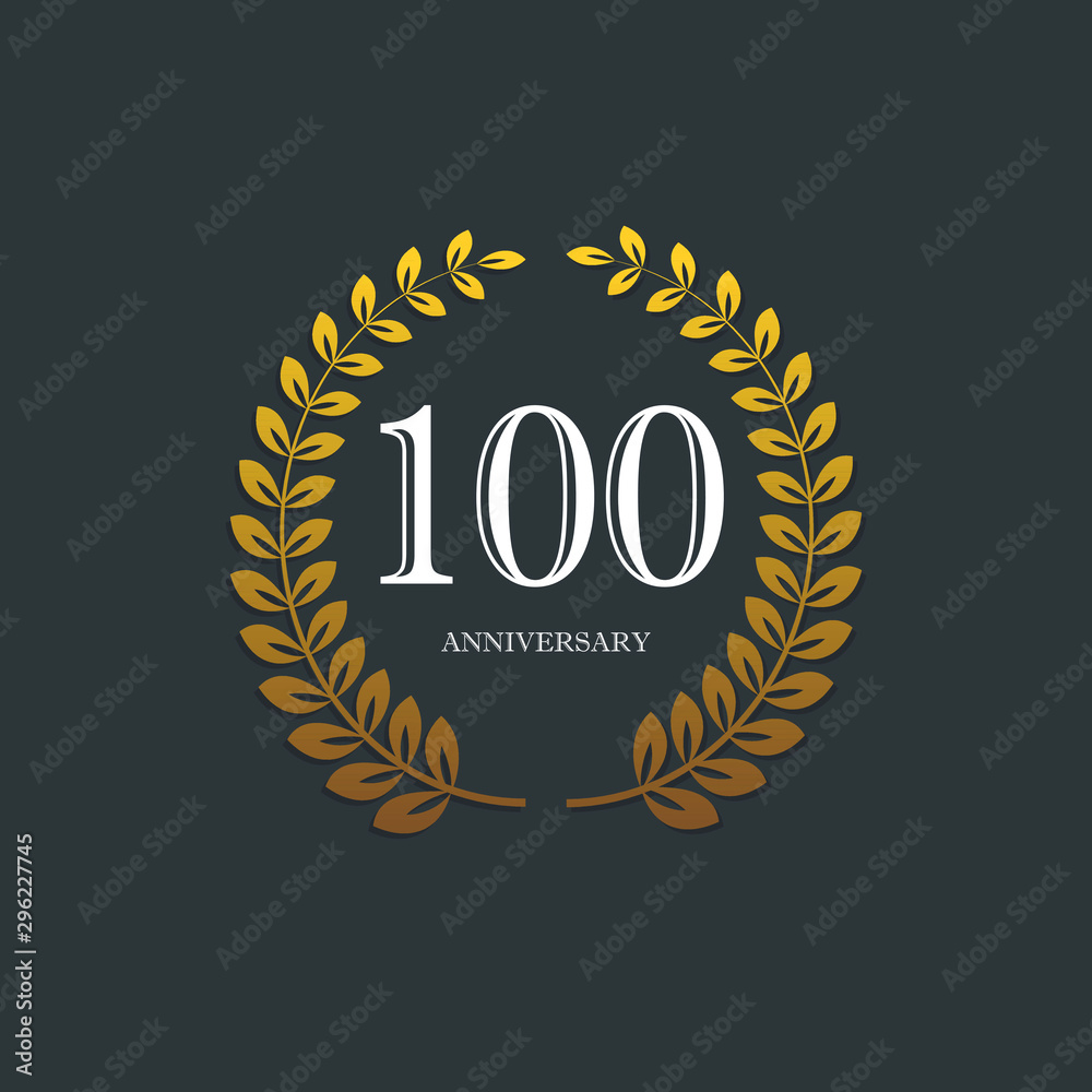 Fototapeta premium 100 Year Anniversary Vector Template Design Illustration